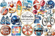 Sports Father's Day Clipart, an Illustration by OK Design (Thumbnail 1 of 5)