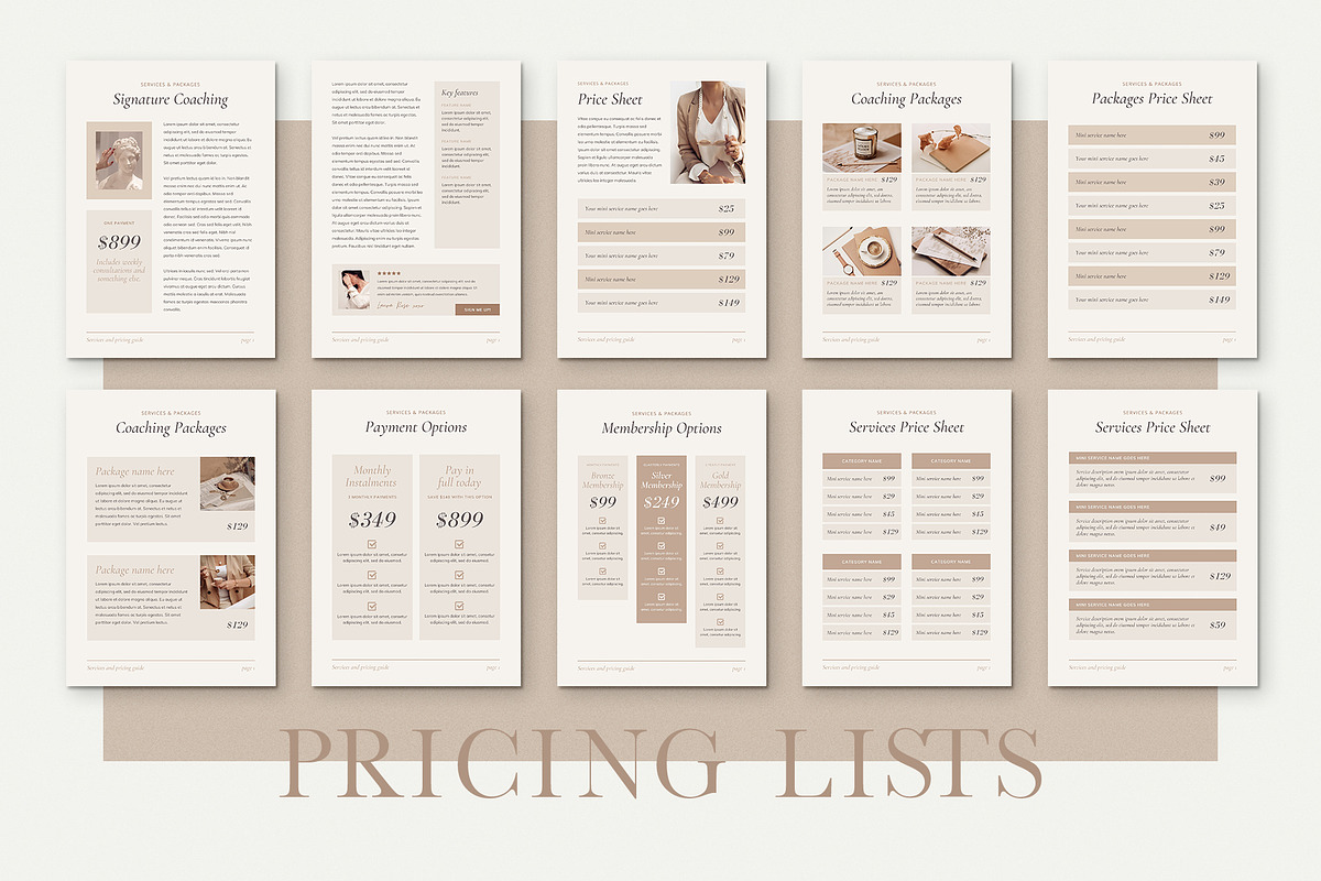 Services and Pricing Guide Template, a Magazine Template by Studio Loire (Photo 11 of 19)