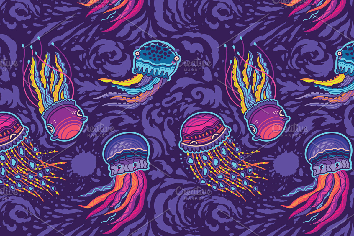 30 Fantasy Seamless Patterns, a Pattern Graphic by PenguinHouse (Photo 11 of 24)