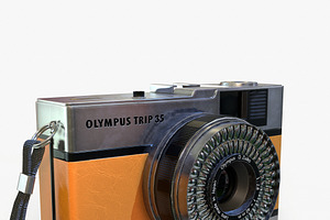 Olympis Trip 35 Camera PBR Low Poly