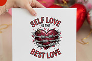 Self Love is the Best Love Png,Valen, an Illustration by Designking (Thumbnail 1 of 6)