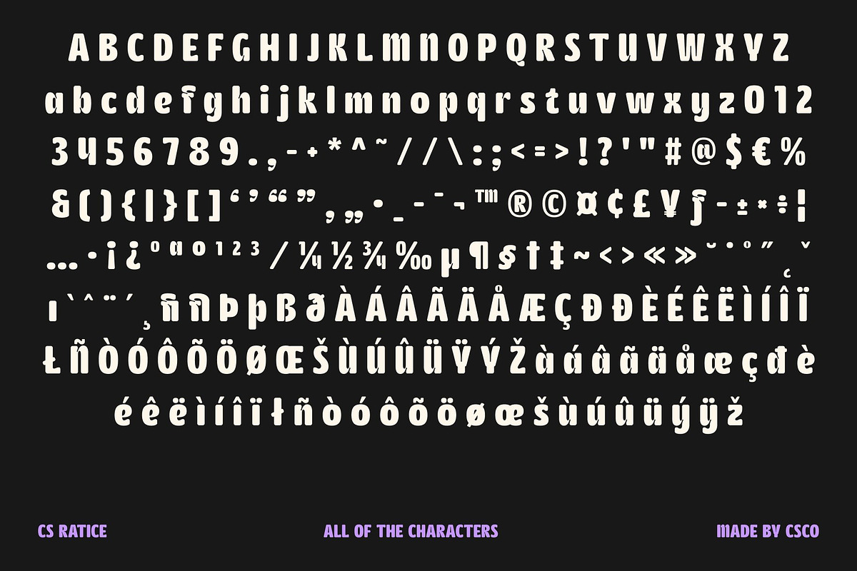 CS Ratice – Inktrap Font, a Sans Serif Font by Craft Supply Co. (Photo 8 of 8)