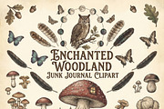 Woodland Journal Clipart Printable, an Animal Illustration by Image for Sale (Thumbnail 1 of 3)