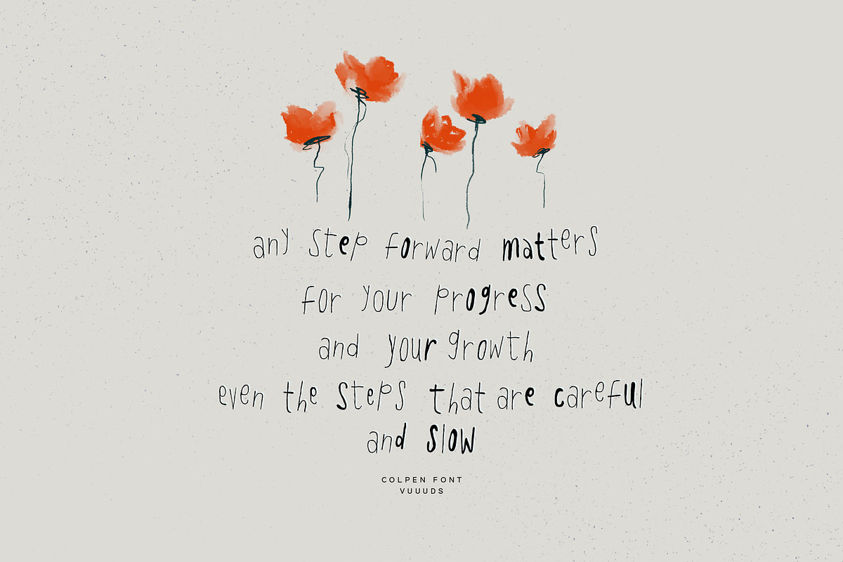 Colpen Font, a Handwritten Font by vuuuds (Photo 7 of 10)