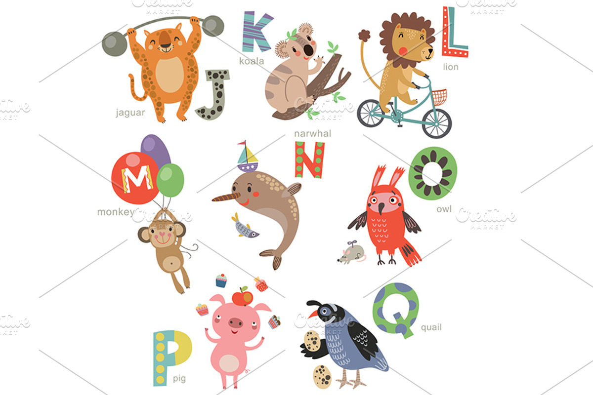 Zoo alphabet for children, an Animal Illustration by Anna Guz's Store (Photo 3 of 5)
