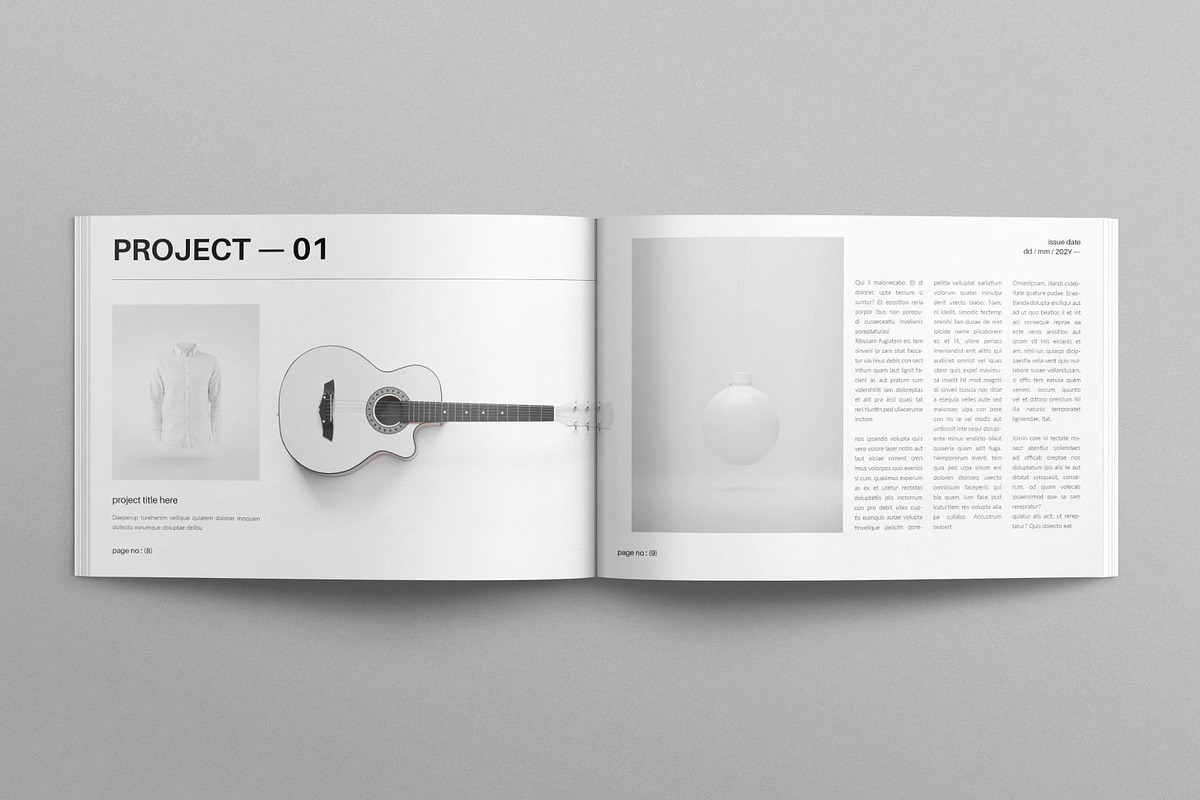Minimalist Portfolio Landscape, a Brochure Template by E-Type (Photo 4 of 7)