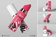 Cosmetic - Lipstick Mockup Sets, a Cups & Container Mockup by Artnivora.Std (Thumbnail 1 of 4)