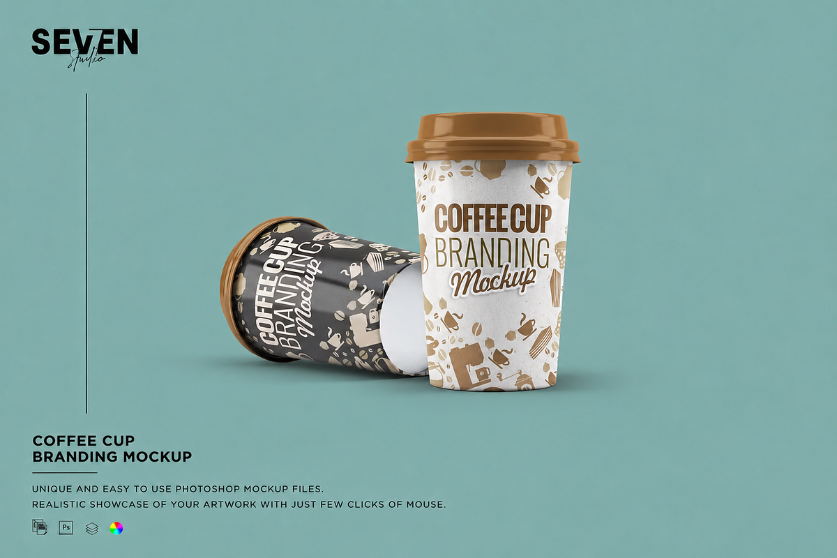 Coffee Cup Mock-Up, a Cups & Container Mockup by Se٧enStudio (Photo 1 of 6)