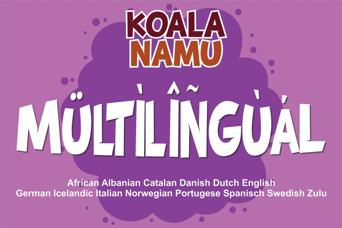 Koala Namu, a Font by Fachranheit Studio (Photo 9 of 10)