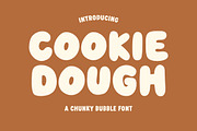 Cookie Dough - A Chunky Bubble Font, a Sans Serif Font by Happy Type Club (Thumbnail 1 of 5)