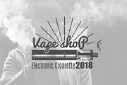 Vintage Emblem Pack  for Vape Shop, a Person Illustration by Vector Market (Thumbnail 7 of 7)