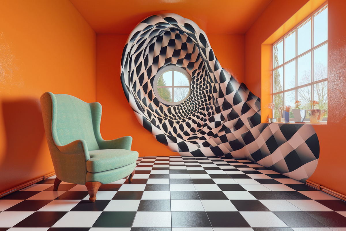 Colorful interiors. 46 images, a Decorative Illustration by Handmadefont (Photo 7 of 11)