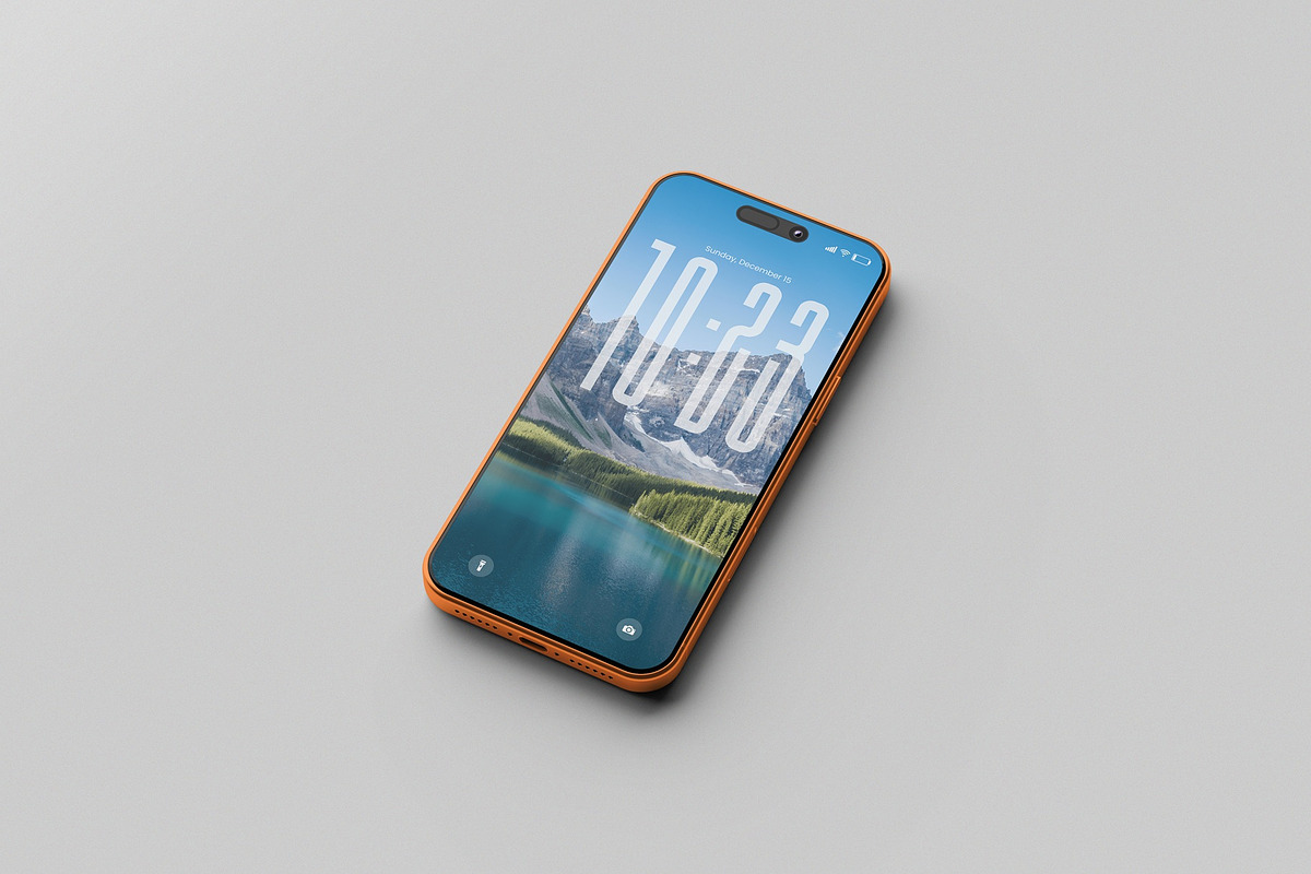 Iphone 17 Pro Max Mockup, an iPhone Mockup by hokagata (Photo 5 of 5)