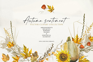 Autumn sentiment - vector clipart