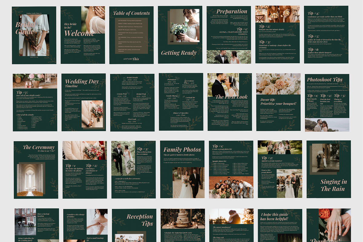 TEAL Bride Photography Guide, a Magazine Template by Signature Edits (Photo 5 of 11)