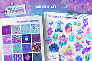 Trippy Vector Set of 60, an Animal Illustration by Varvara Gorbash (Thumbnail 9 of 9)