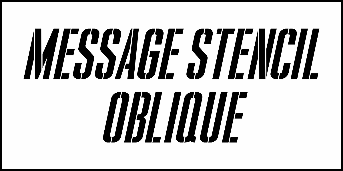 Message Stencil JNL, a Serif Font by Jeff Levine Fonts (Photo 4 of 5)