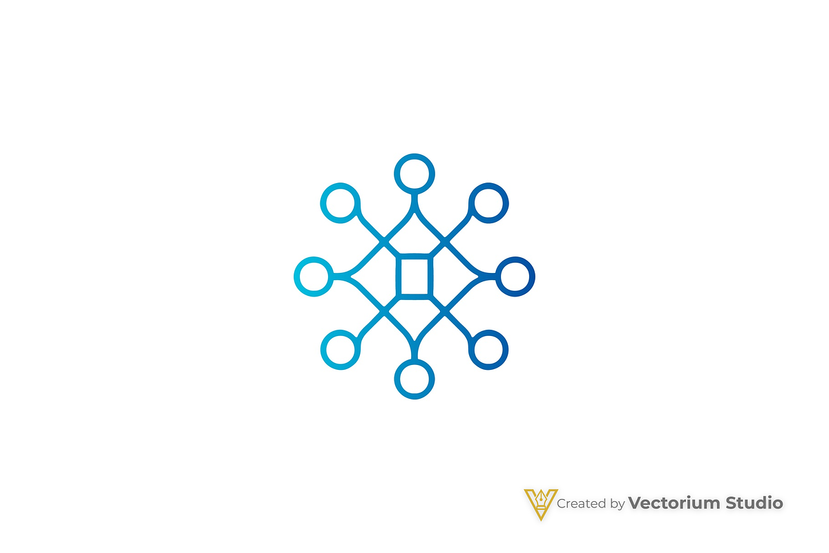 Geometric Network Logo, a Branding & Logo Template by Vectorium Studio (Photo 1 of 16)