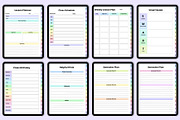Digital 2025 Teacher Planner Rainbow, a Stationery Template by Mustafiz (Thumbnail 5 of 8)