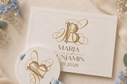 MB BM Wedding Monogram Logo, a Branding & Logo Template by LogoAV (Thumbnail 2 of 6)