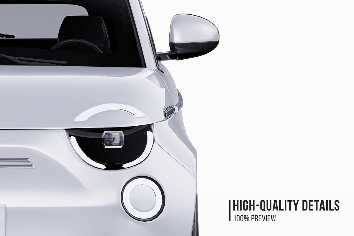 Premium Electric City Car Mockup Set, an Advertising Mockup by Halal Graphic Studio (Photo 3 of 16)