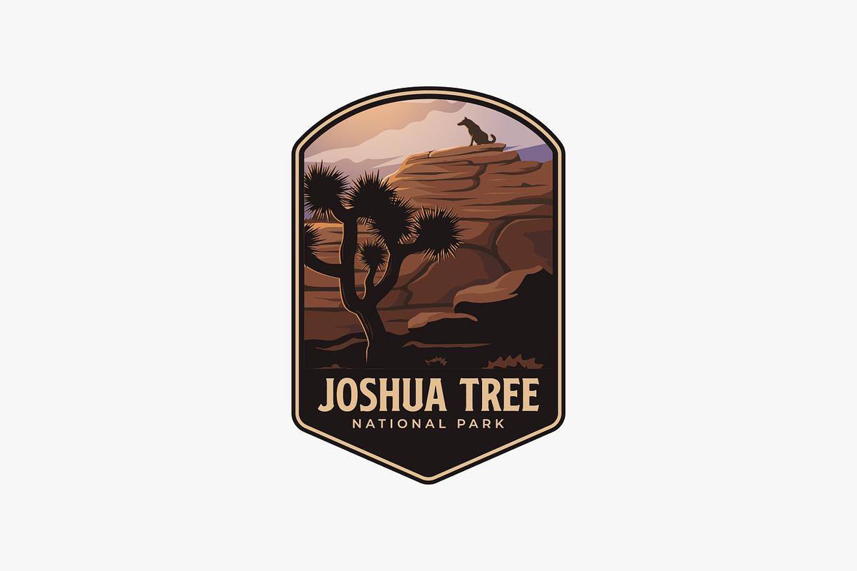 Joshua Tree National Park Logo Patch, a Branding & Logo Template by DOMHOUZE
