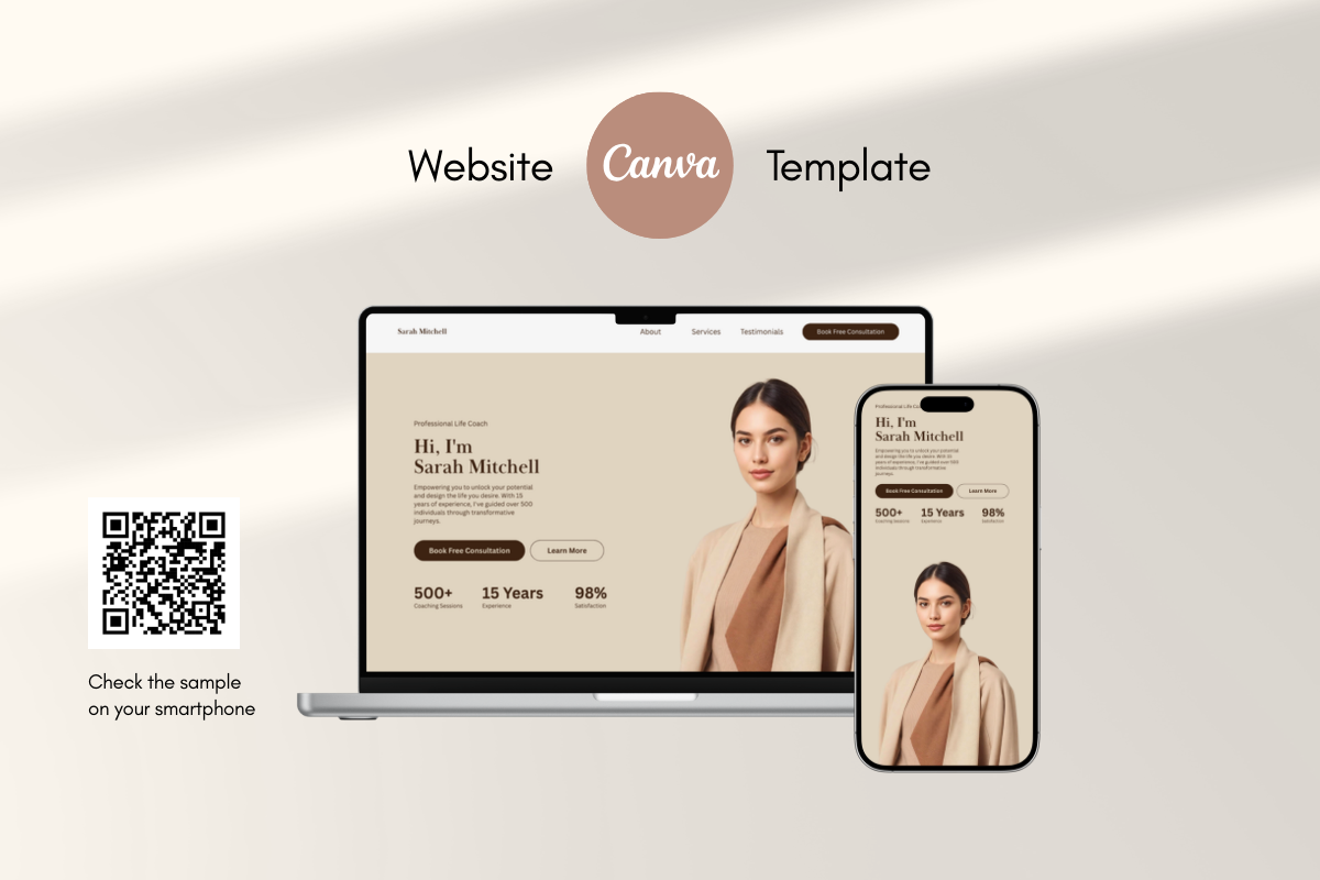 Professional Life Coach Website, a Landing Page Template by batang (Photo 2 of 5)