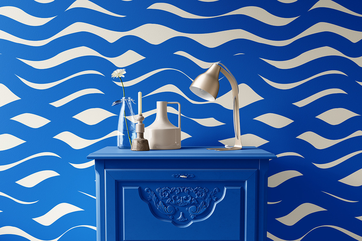 Marine Waves, a Pattern Graphic by MalyskaStudio (Photo 3 of 12)