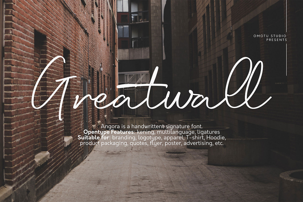 Angora, a Script Font by Omotu Studio (Photo 2 of 12)