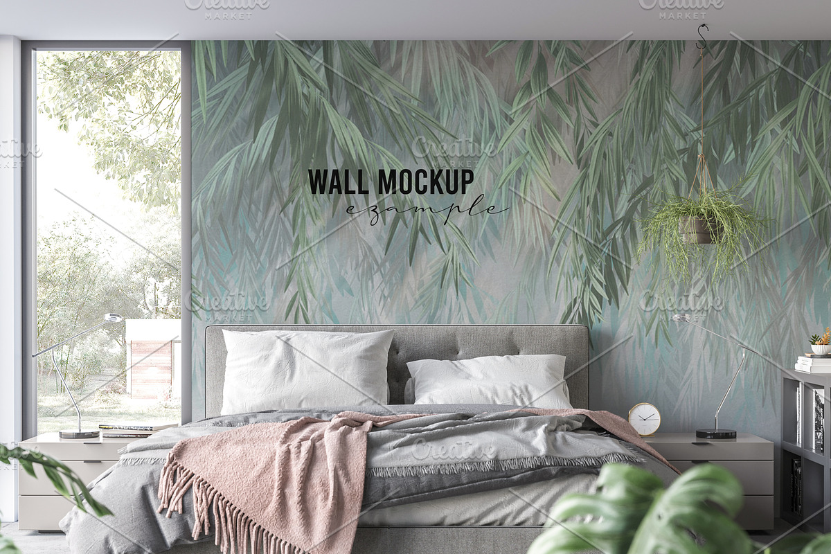 Wall mockup & wallpaper mockup, a Household Mockup by Hunny Badger (Photo 1 of 8)