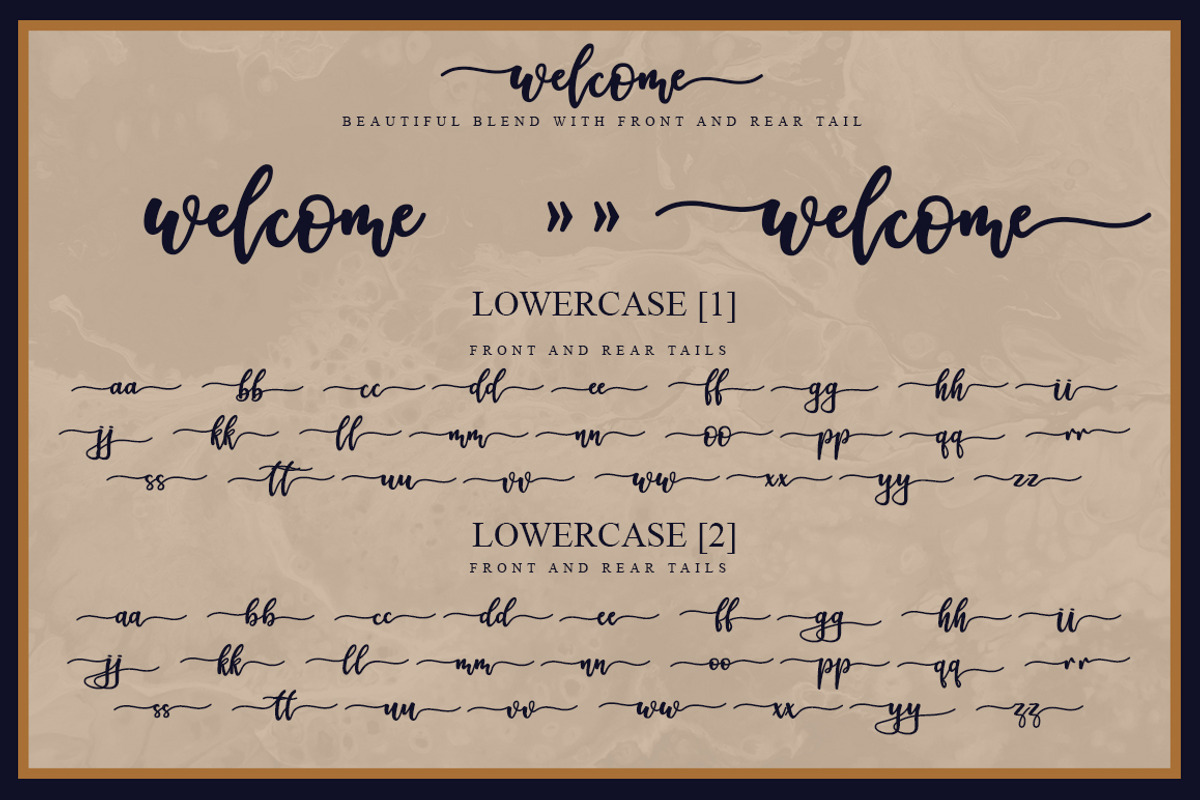 Welcome Handlwttering Font, a Handwritten Font by Graphix Line Studio (Photo 6 of 7)