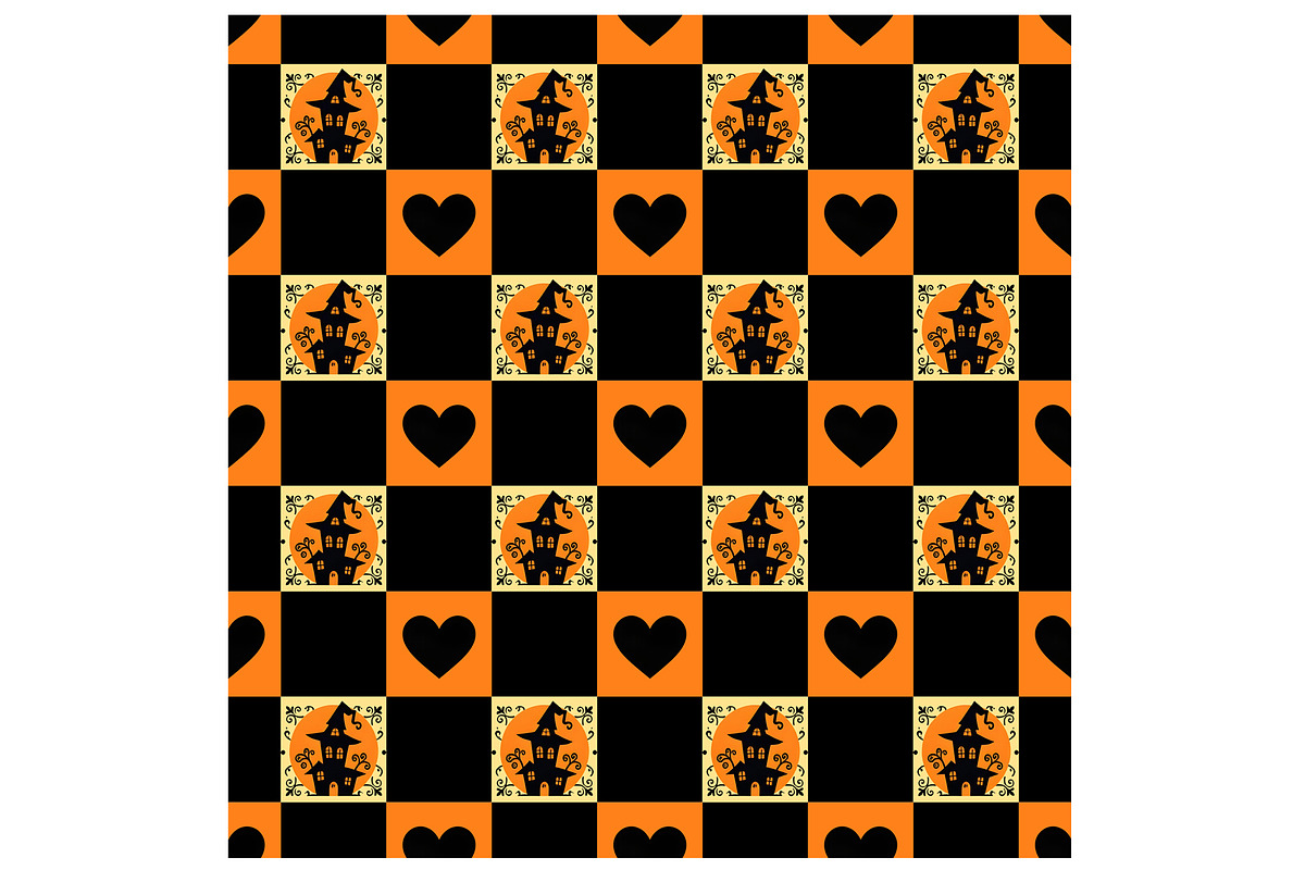 Haunted House Check Seamless Repeat, a Pattern Graphic by Sharon Schwalbe (Photo 4 of 5)