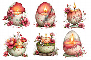 Easter Egg Candle Clipart, an Illustration by Daily.Designs (Thumbnail 4 of 8)