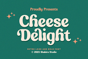 Cheese Delight- Retro Bold Font