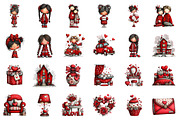 watercolor soft love clipart, an Illustration by CreationArt (Thumbnail 3 of 5)