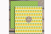 Kawaii Pineapples Digital Paper, a Pattern Graphic by JennyL Designs (Thumbnail 3 of 5)