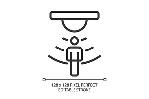 Motion sensor pixel perfect linear, an Icon by IMG Visuals