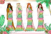 Palm Springs Tropical Clipart, an Animal Illustration by Libby Wishes (Thumbnail 11 of 19)