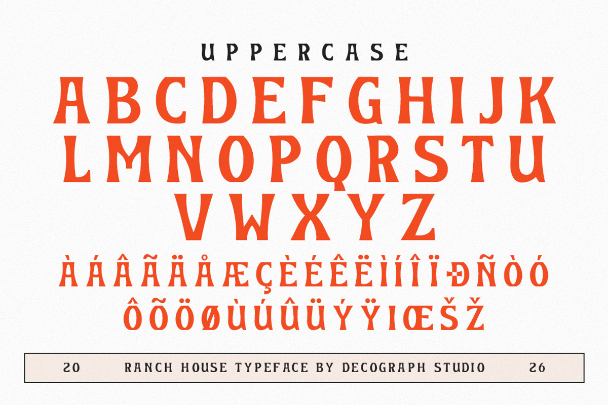 Ranch House – Western Classic Serif, a Serif Font by decographstud (Photo 7 of 9)