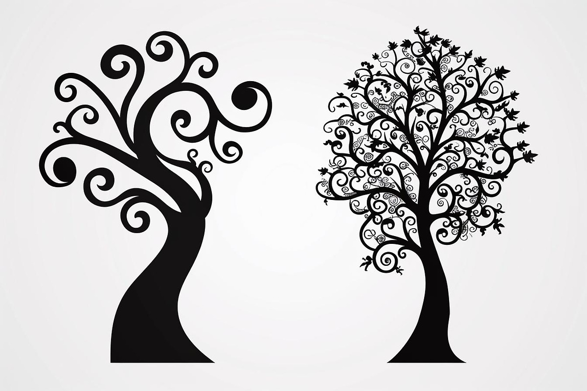 Tree Laser Cut Bundle | Decorative, an Object Graphic by jahid234 (Photo 9 of 9)