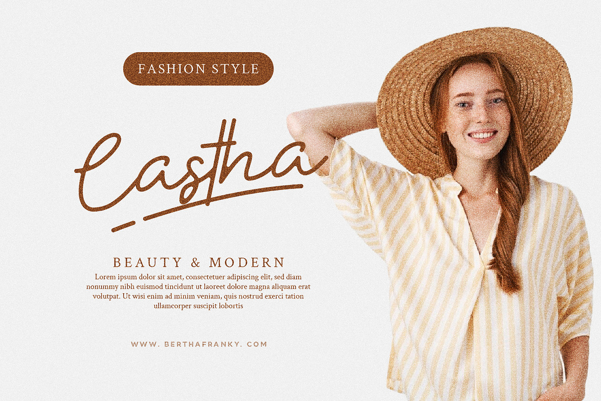 Resitha - Script Monoline, a Handwritten Font by Hasbi Creative (Photo 2 of 8)