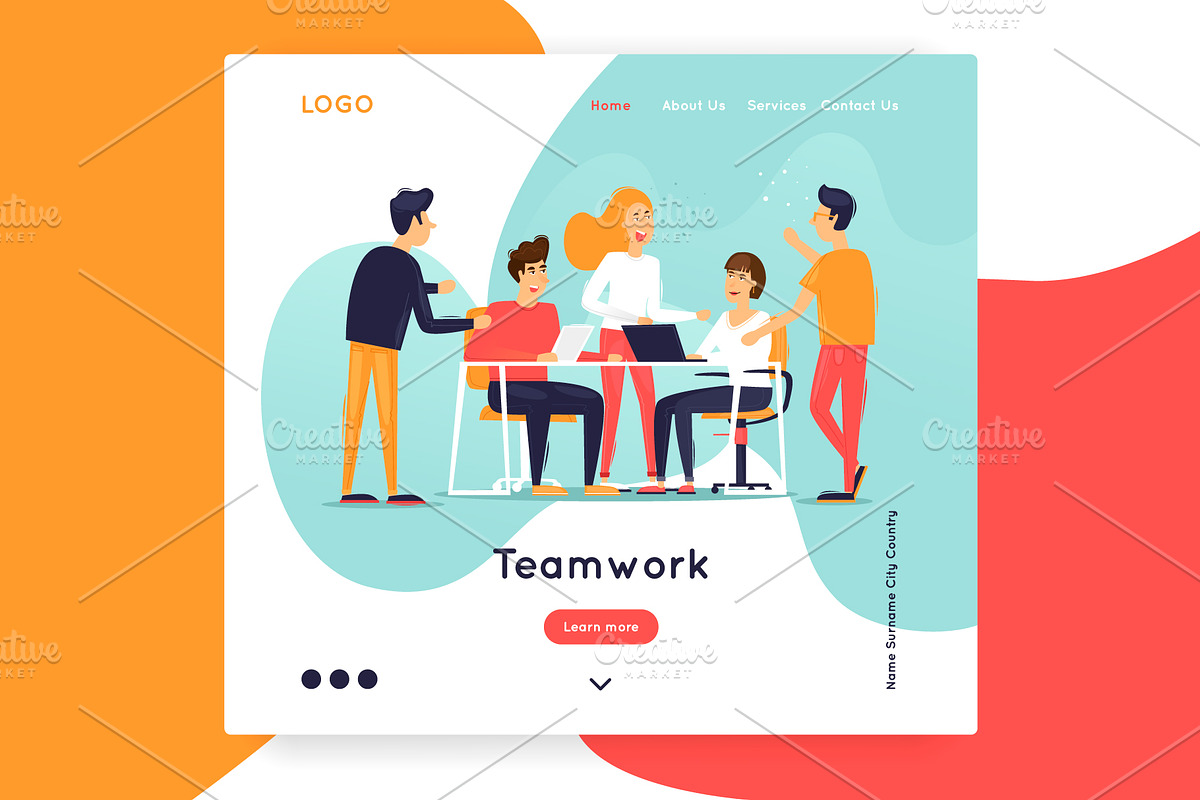 landing page, an App Template by Podis (Photo 5 of 16)