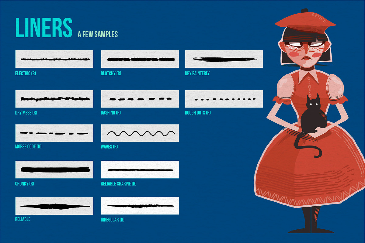 VOLT - Vector Brushes for Affinity, a Brush Add-On by Green Room Media (Photo 13 of 18)
