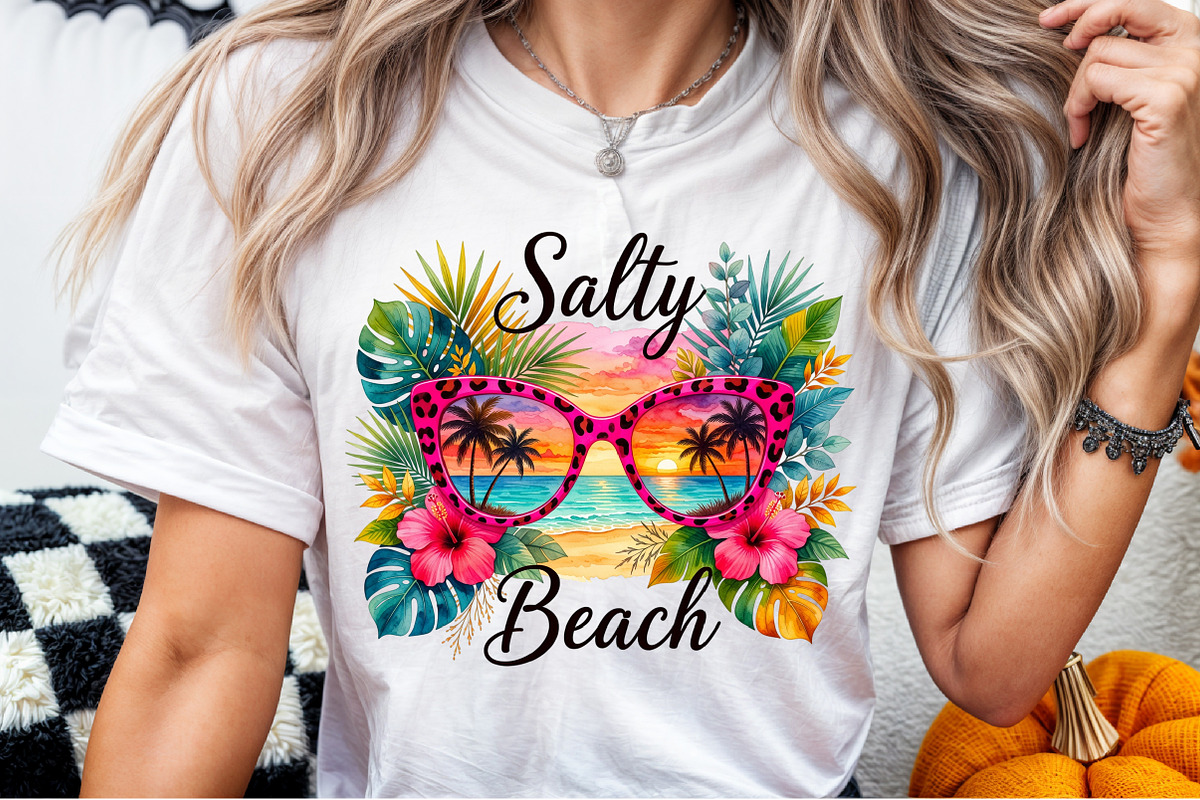 Retro Summer Png Salty Beach, a Seasonal Illustration by Sublimation Artist (Photo 6 of 9)