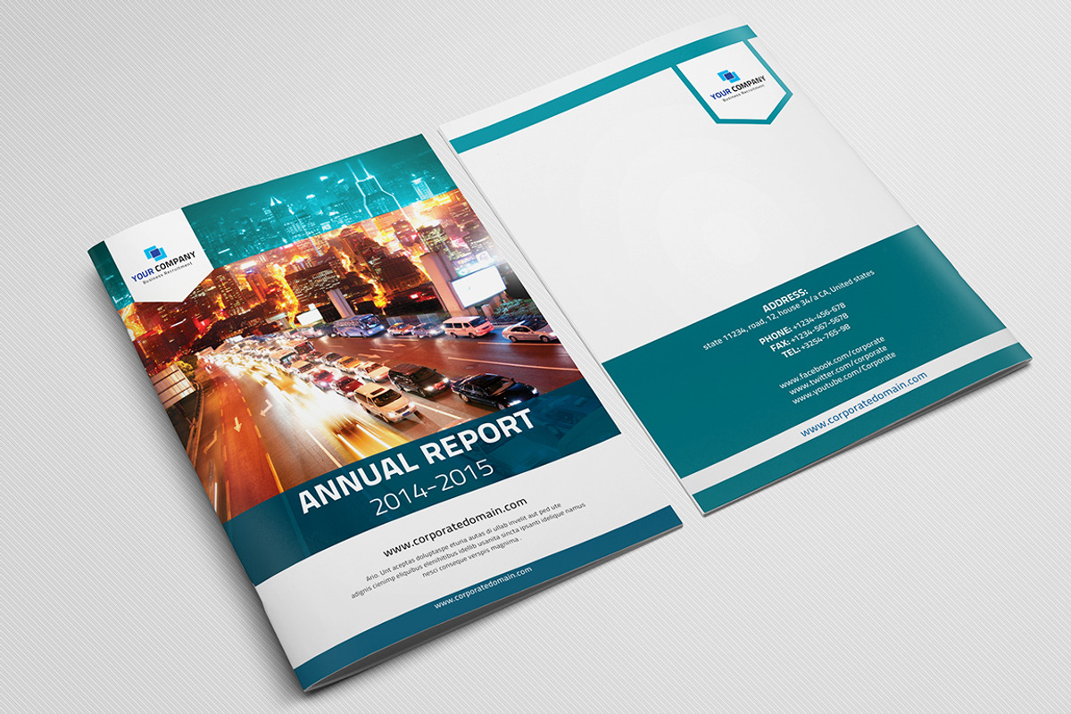 Clean Corporate Annual Report_V6, a Brochure Template by Layout Design (Photo 3 of 5)