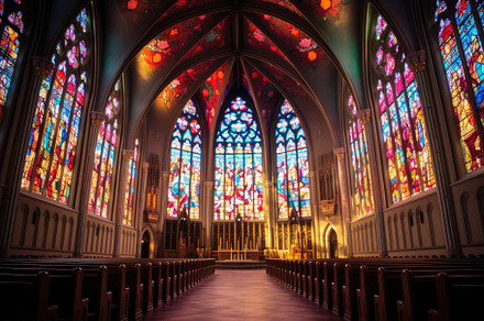 Interior view of St. Patrick's Cathe, a Photo by Iftikhar Alam