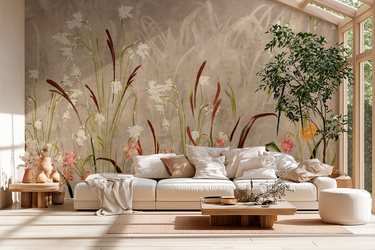Wallpaper Field of Grasses, a Wallpaper Graphic by apollinariia_shop (Photo 5 of 9)