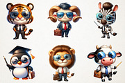 Back to school animals teacher PNG, an Animal Illustration by RobertsArt (Thumbnail 5 of 7)
