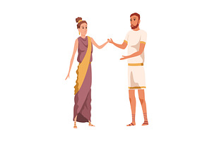 Ancient roman or greece people, an Object Illustration by the8monkey