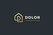 Letter D logo template., a Branding & Logo Template by lettett (Thumbnail 1 of 2)